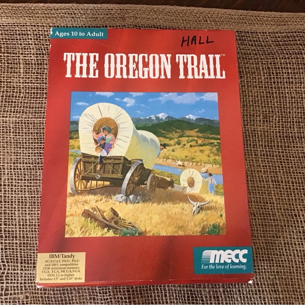 Vintage 1990 The Oregon Trail Computer Software Game
